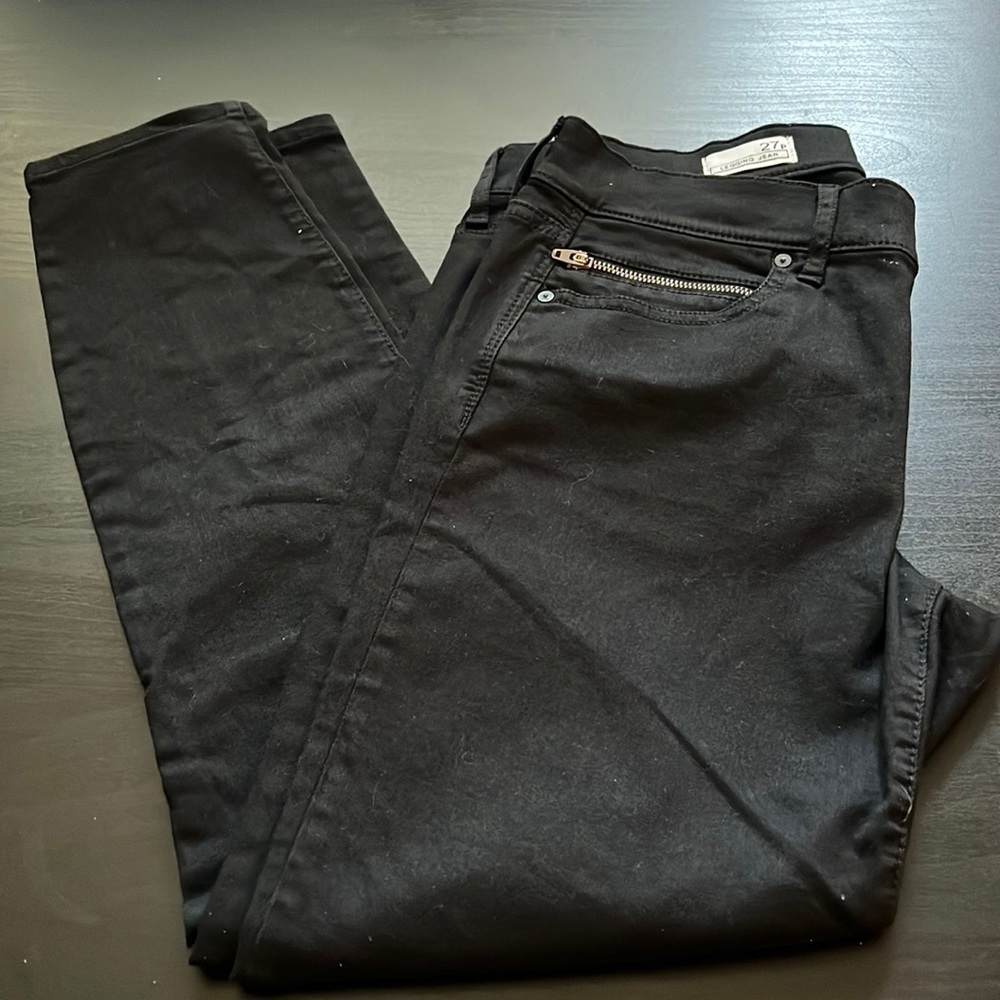 GAP black legging skinny jeans 27 petite‎